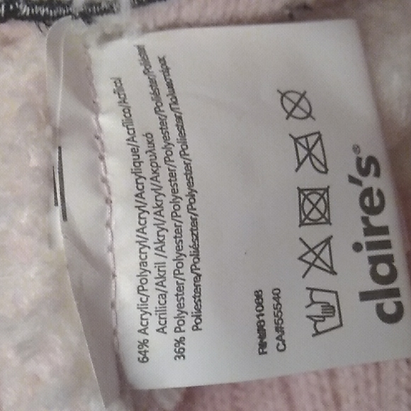 NWT! "CLAIRES" sparkly pink knit designer hat - Picture 6 of 7